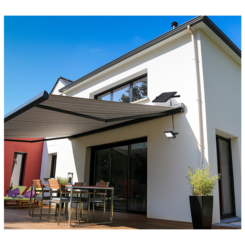 PROJECTEUR LED SOLAIRE AVEC DEECTEUR 10W 4000K IP44 + CHARGEUR USB