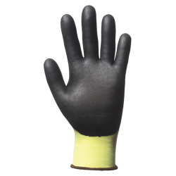 GANTS EUROCUT N318HVC ANTI-COUPE TRICOT JAUNE FLUO ENDUIT NITRILE