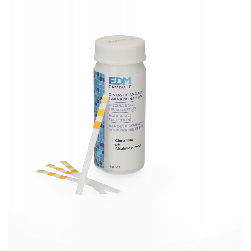 BANDELETTES DE TEST POUR PISCINE ET SPA - CHLORE, PH, ALCALINITÉ