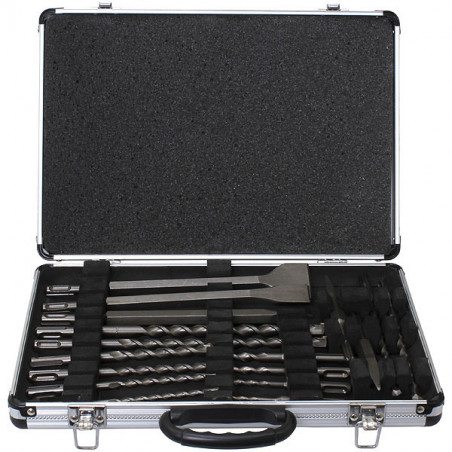 D-42444 COFFRET DE 17 OUTILS POUR PERFORATEUR SDS PLUS