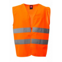 GILET HAUTE VISIBILITE REFLEX + ORANGE