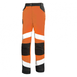 PANTALON FEMME HV ORANGE/GRIS FLUO TECH