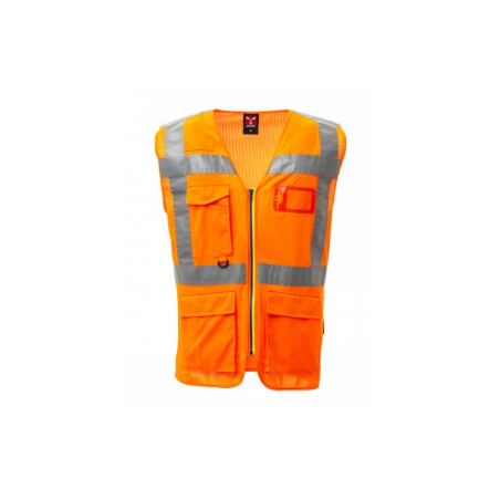 GILET HAUTE VISIBILITE ORANGE