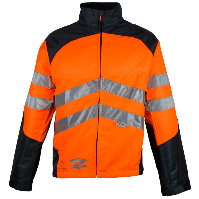 VESTE SCIE A CHAINE ORANGE HAUTE VISIBILITE CL1 TYPE A
