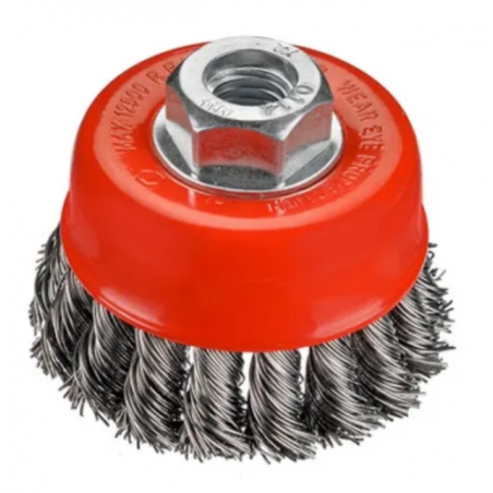 BROSSE COUPE CONIQUE D.65 M14 FIL 0.50 ACIER TORSADE