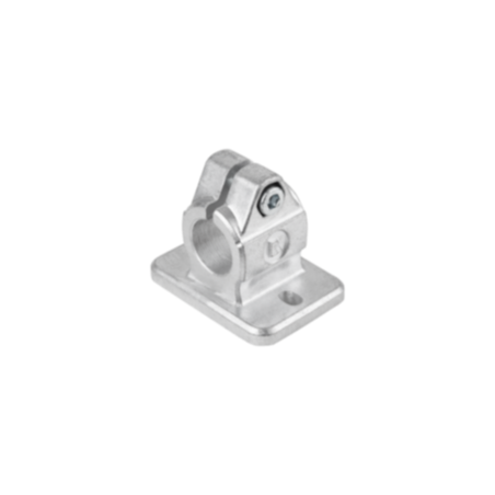 BRIDE AVEC BRIDE ALUMINIUM POUR TUBE ROND - 25.1MM