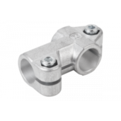 BRIDE EN T ALUMINIUM POUR TUBE ROND - FORME A - 25.1MM