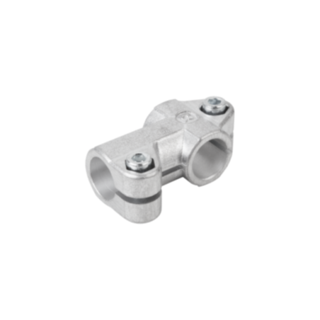 BRIDE EN T ALUMINIUM POUR TUBE ROND - FORME A - 25.1MM