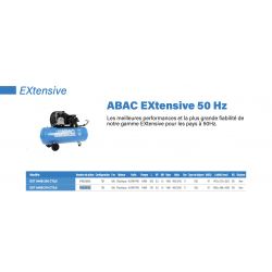 COMPRESSEUR D'AIR STATIONNAIRE 270 LITRES 5,5 CH 400V EXT A49B 270 CT5,5