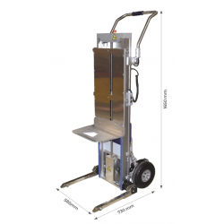 DIABLE GERBEUR MONTE ESCALIERS ELECTRIQUE 170 KG