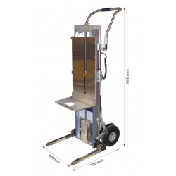 DIABLE GERBEUR MONTE ESCALIERS ELECTRIQUE 170 KG