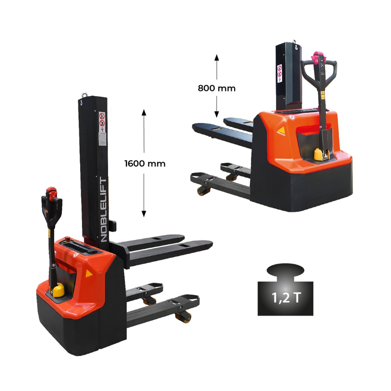 GERBEUR ELECTRIQUE LITHIUM MAT POUTRE ET LEVEE 1200KG