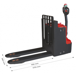 TRANS-GERBEUR ELECTRIQUE ERGONOMIQUE LEVEE ADDICTIONNELLE 2000KG
