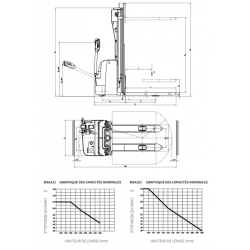 GERBEUR ELECTRIQUE PROFESIONNEL AU LITHIUM 1200 KG WSA121