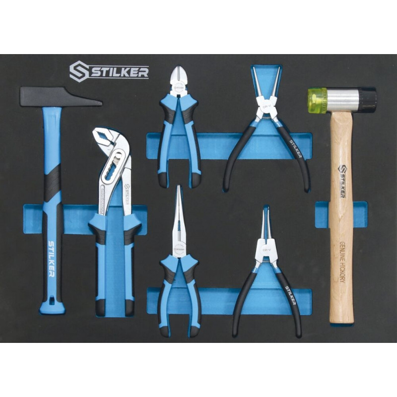 Servante d'atelier 7 tiroirs composée de 147 outils