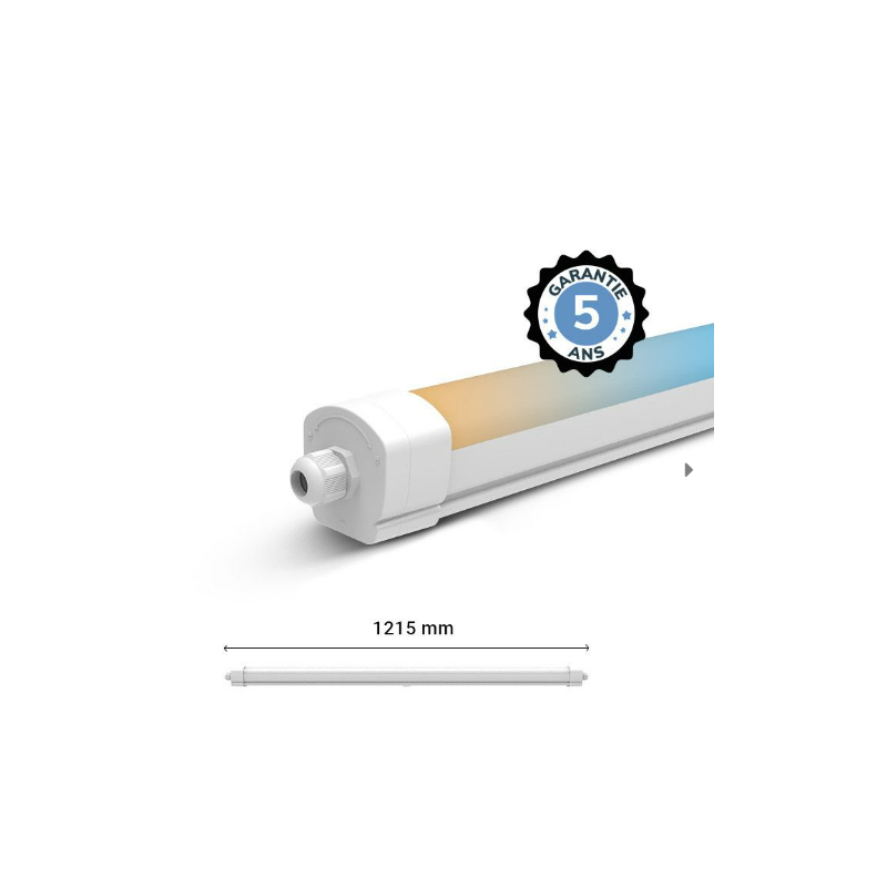 BOITIER ETANCHE LED INT 1255X58MM - 35W - 4000K - IP65 - IK10 - 5250LM