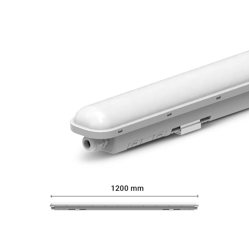 BOITIER ETANCHE LED INTEGREES TRAVERSANT 40W 4000K IP65 1200MM