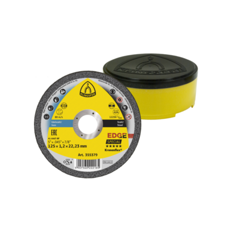 DISQUES A TRONÇONNER EDGE 125X1.2 MULTIMATIERE Acier inoxydable, Acier, Aluminium