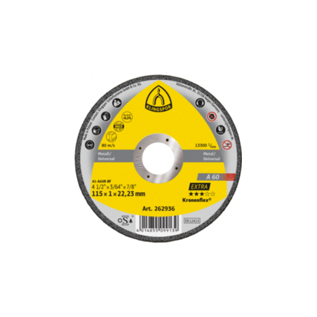 DISQUE À TRONÇONNER PLAT KLINGSPOR KRONENFLEX A60 EXTRA 115X1 MM