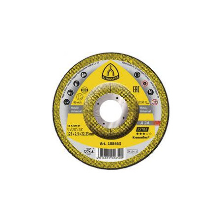Disque de tronçonnage 125x2.5x22.23 acier-inox