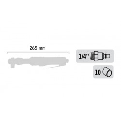 Clé à rochet 1/2″