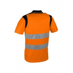 POLO ORANGE HAUTE VISIBILITÉ 100% POLYESTER 150 GM