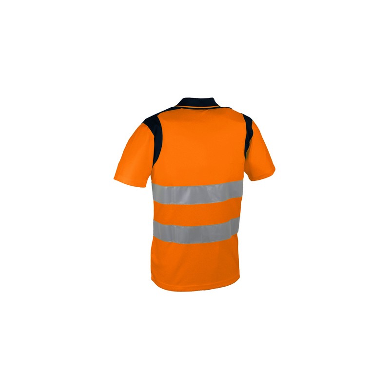 POLO ORANGE HAUTE VISIBILITÉ 100% POLYESTER 150 GM