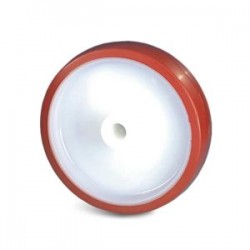 Roue polyuréthane injecté Ethanyl® Corps polyamide Série Type 28 Diamètre 125mm Alésage 20mm Charge 500kg