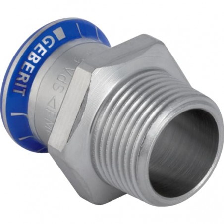 Raccord Mapress Acier Inox avec filetage mâle