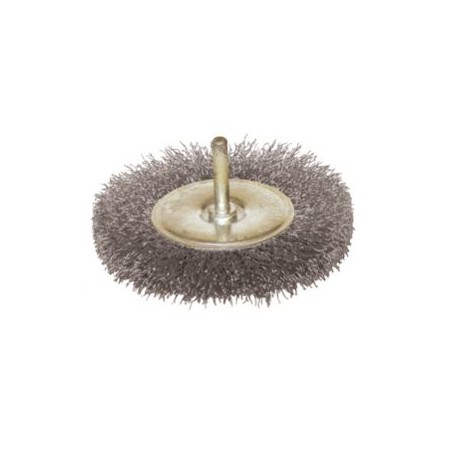 BROSSE CIRCULAIRE INOX Ø75 SUR TIGE REF 330.075IV