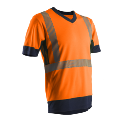 T-SHIRT HV MANCHES COURTES ORANGE KOMO T-SHIRT HV MANCHES COURTES ORANGE KOMO