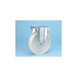 ROULETTE FIXE AVEC ROUE EN POLYAMIDE 4 TROUS SANS FREIN REF 142381