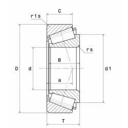 ROULEMENT A ROULEAUX CONIQUES 4T-LM501349/LM501310