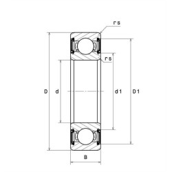 ROULEMENT A BILLES ACIER 6802LLU/5K