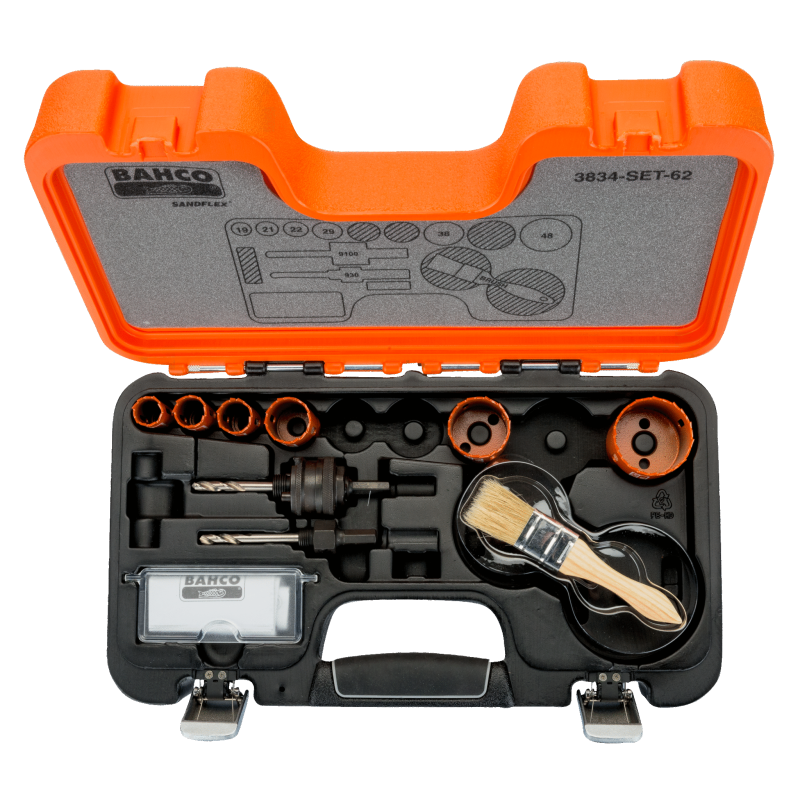 COFFRET DE SCIES TREPANS BIMETAL SANDFLEX 19 A 48mm 8 PVS