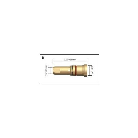 SUPPORT TUBE CONTACT POUR TORCHE Q15 REF DS1