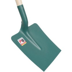 PELLE TERRASSIER CARREE 25CM AVEC MANCHE REF 143251