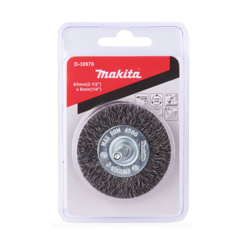 BROSSE CIRCULAIRE Ø60  SUR TIGE Ø6 REF D-39970