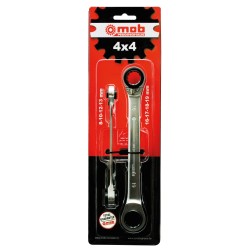 JEU DE 2 CLÉS À CLIQUET 4X4 SUR CARTE