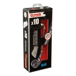 JEU 10 CLES A PIPE 6X6 EN COFFRET 7 A 19