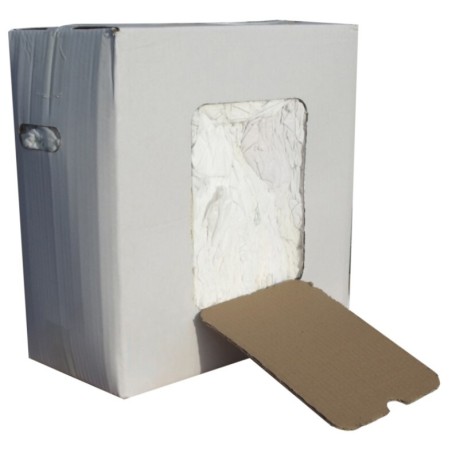 CHIFFON D'ESSUYAGE BLANC CARTON DE 10KG