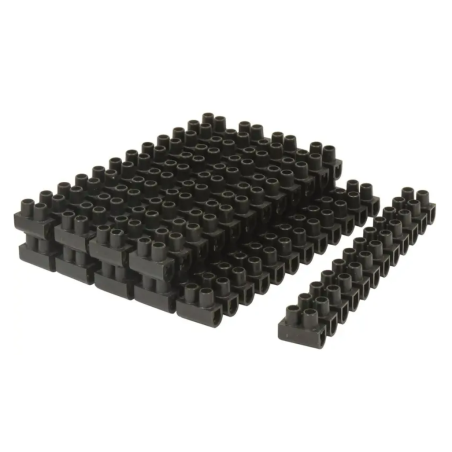10 BARRETTES 12PLOTS DOMINO DIAM 6MM2