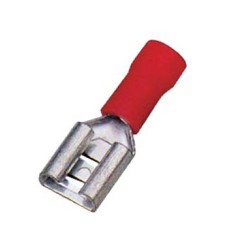 100 COSSE PLATE FEMELLE ROUGE LG 4.8X0.8 REF 16817.100