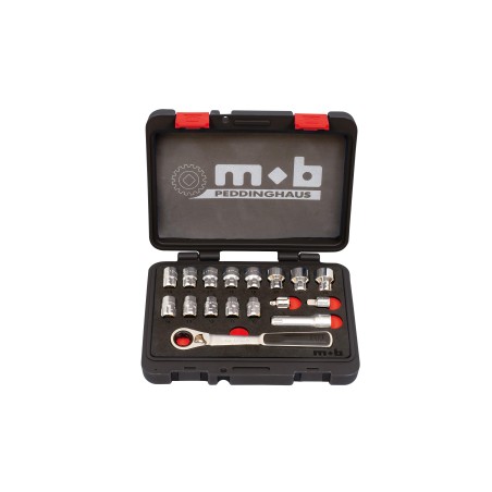 COFFRET DE DOUILLES TRAVERSANTES 17 PIÈCES "MEDIUM"
