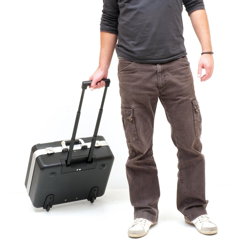 VALISE TROLLEY INTEGRE ABS 128P
