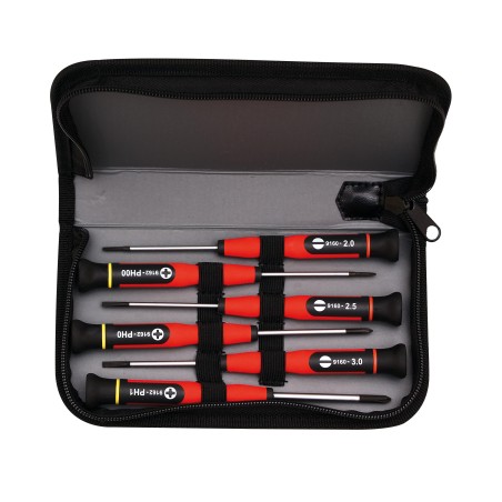 JEU 6 TOURNEVIS PRECISION EN TROUSSE