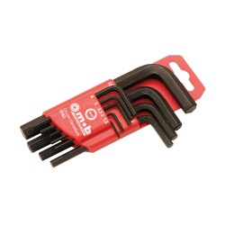 JEU 9 CLÉS MÂLES COURTES AVEC CROCHET DE SUSPENSION - CRV