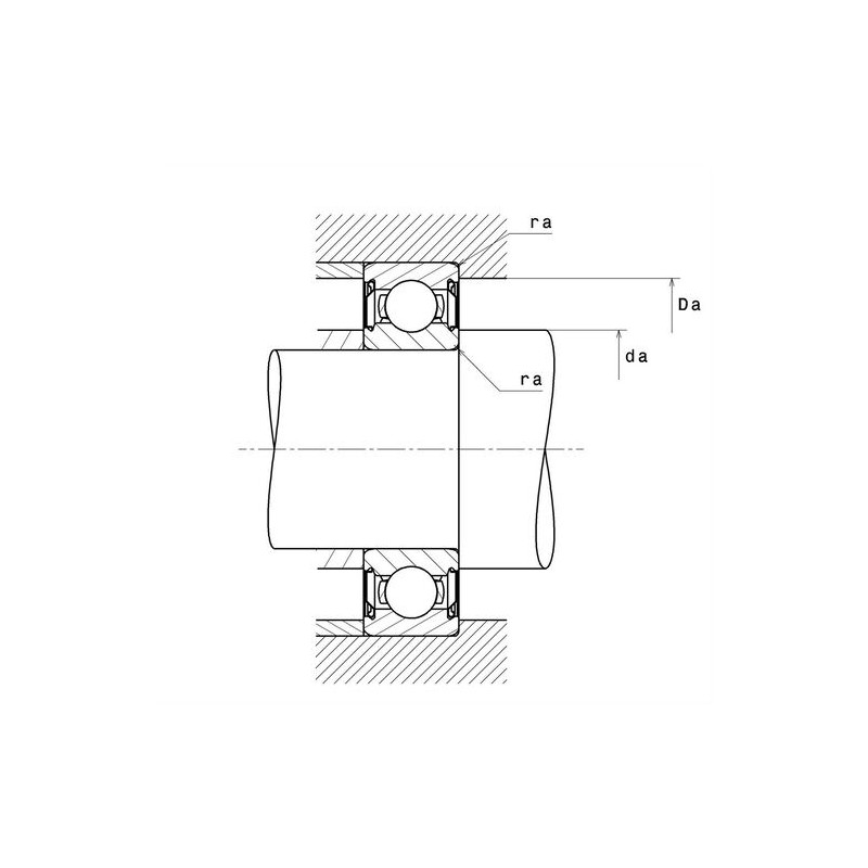 ROULEMENT A BILLES ACIER 6204HT200ZZ
