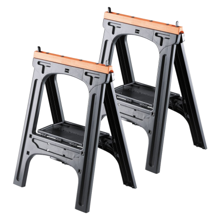 LOT DE 2 TRETEAUX PRO 570X770X30