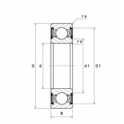 ROULEMENT A BILLES ACIER 62203EE